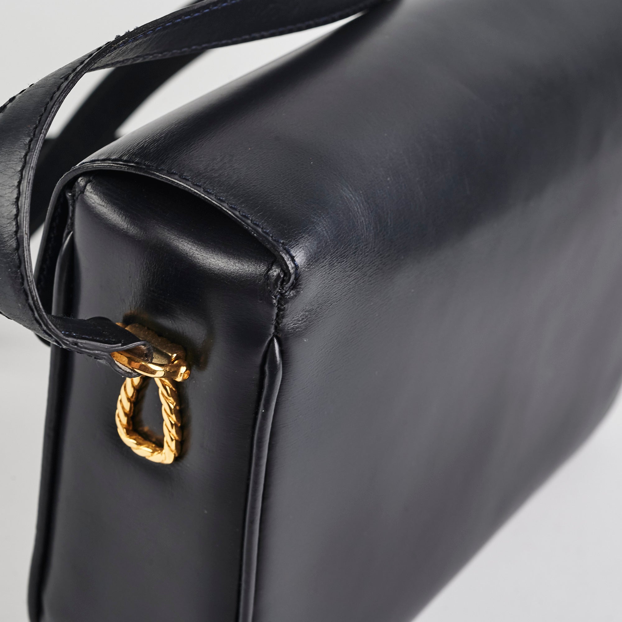 Celine Vintage Navy Box Bag