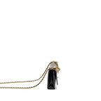 Chanel 24A Wallet On Chain Shiny Calfskin Black GHW (Microchip)
