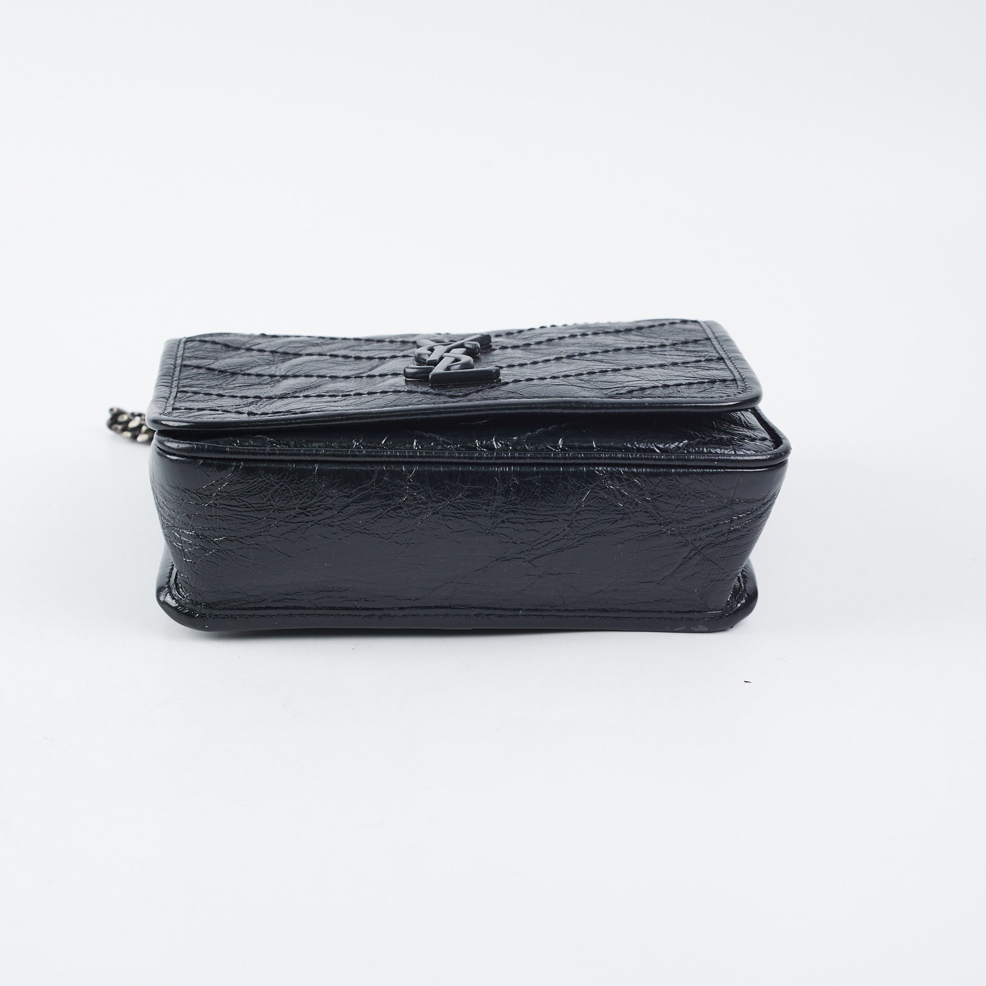Saint Laurent Niki Wallet On Chain Black