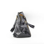 Saint Laurent Downtown Black Patent Bag Black