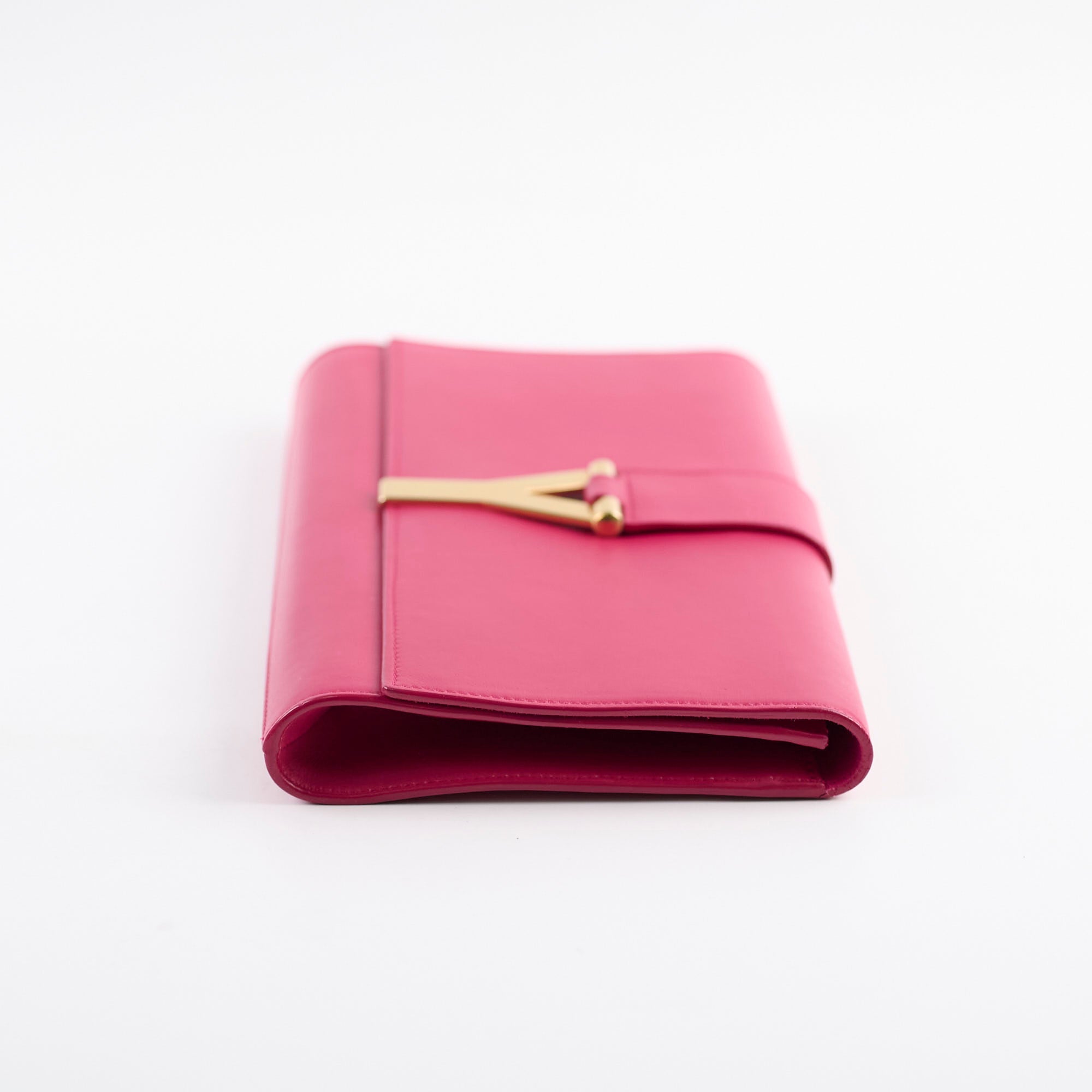 Saint Laurent Y Pink Large Clutch