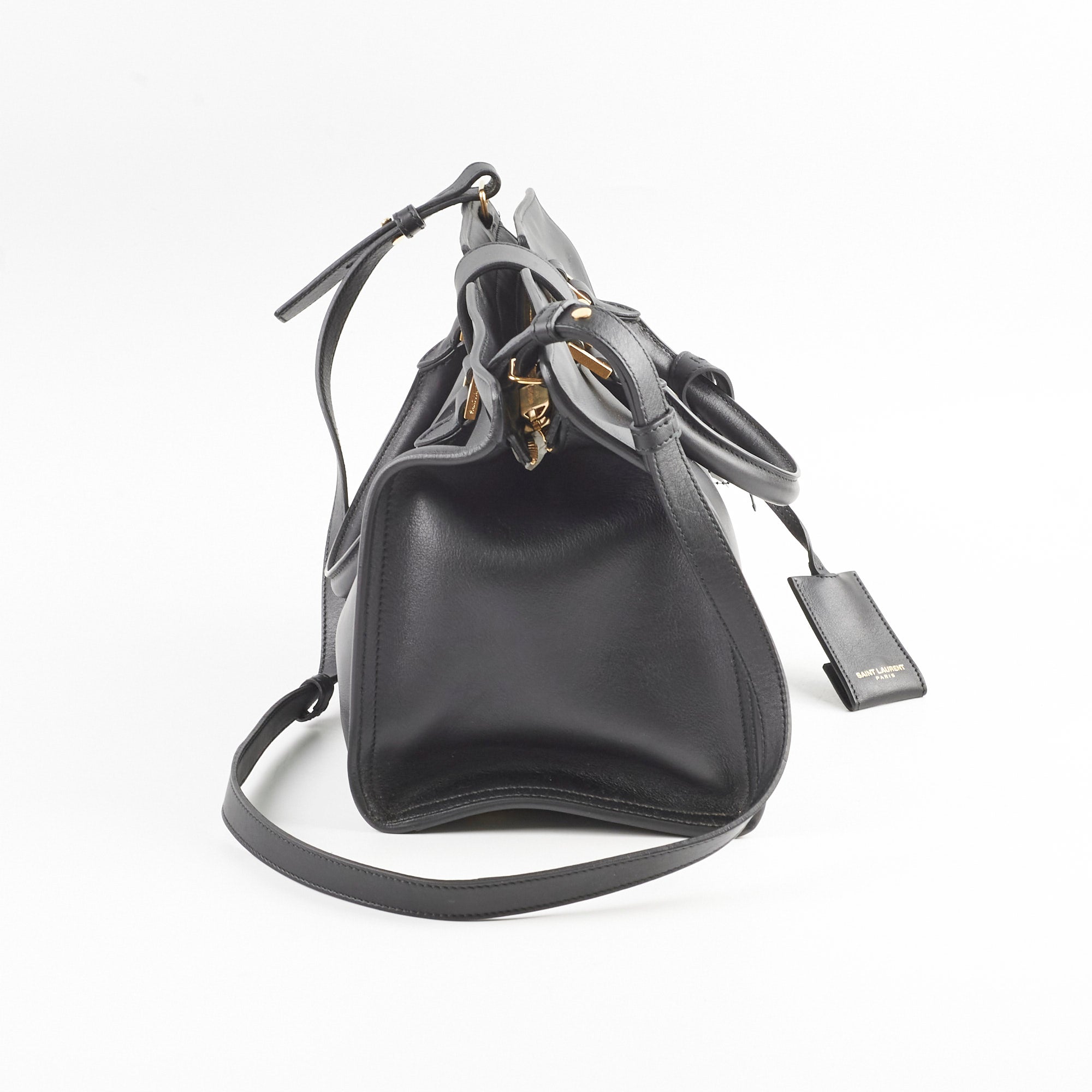 Saint Laurent Small Classis Y Cabas Bag Black