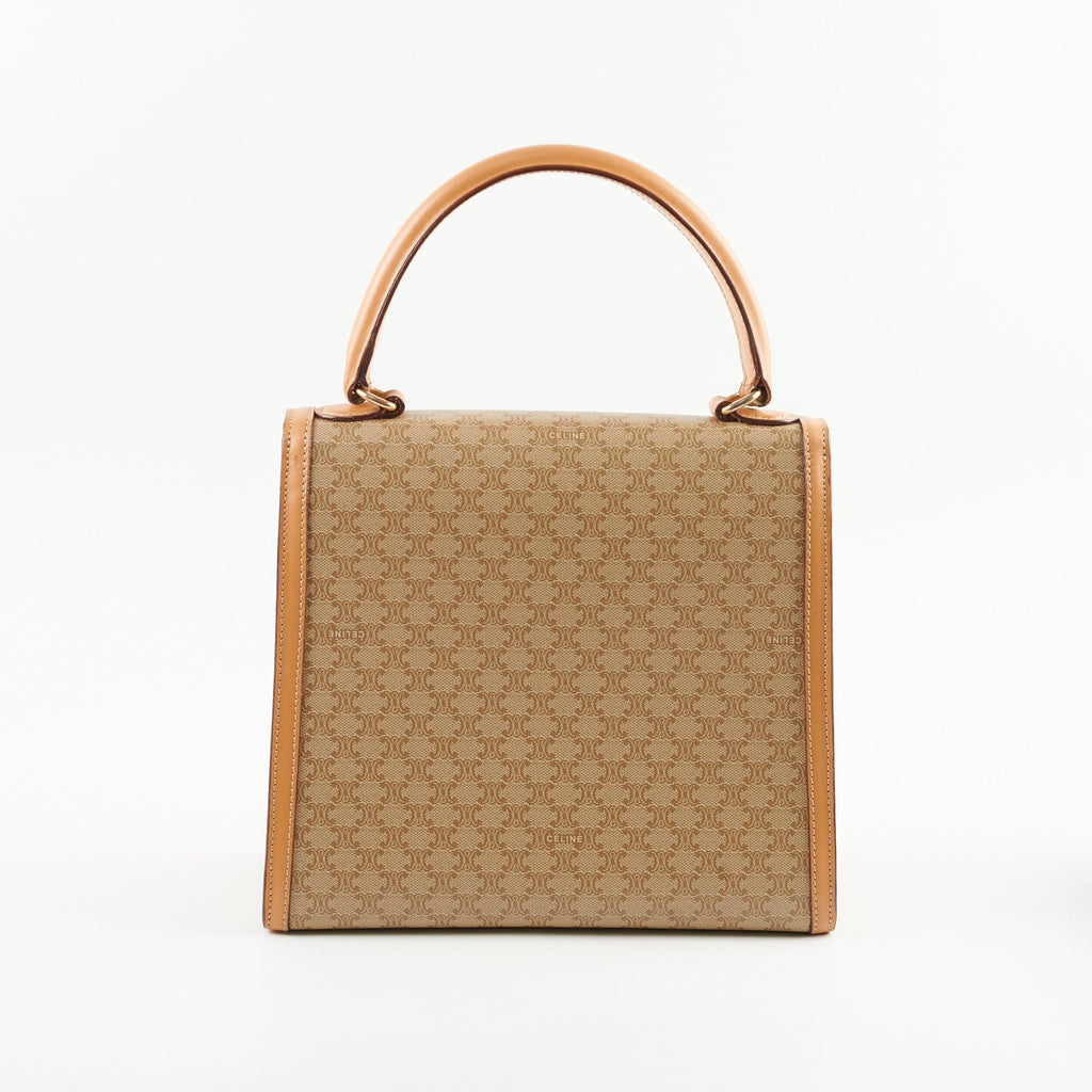 Celine Vintage Macadam Kelly Bag Beige