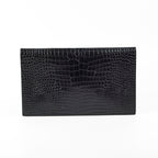Saint Laurent Croc Embossed Clutch