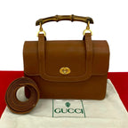 Gucci Bamboo Leather 2way Bag