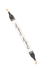 CHRISTIAN DIOR 30 Montaigne Shoulder Strap Canvas Black White