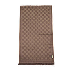 Gucci 180x48cm Scarf Wool Brown