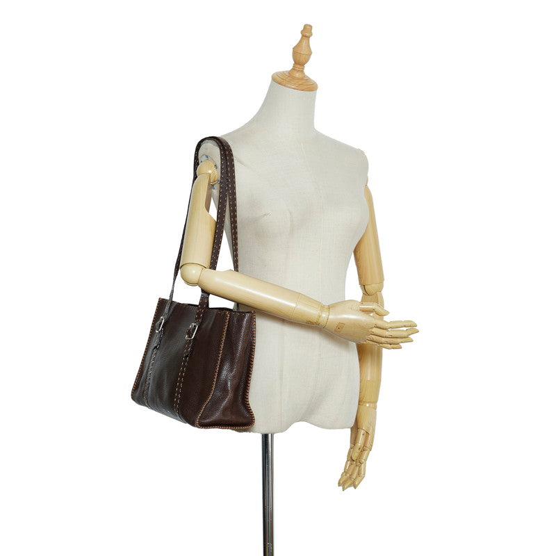 Fendi Leather Shoulder Bag - '10s