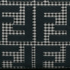 Fendi Baguette Grey Houndstooth Zucca Canvas