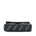 Fendi Baguette Grey Houndstooth Zucca Canvas
