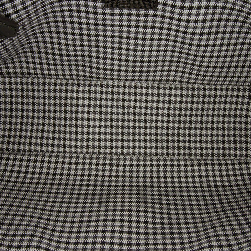 Fendi Baguette Grey Houndstooth Zucca Canvas