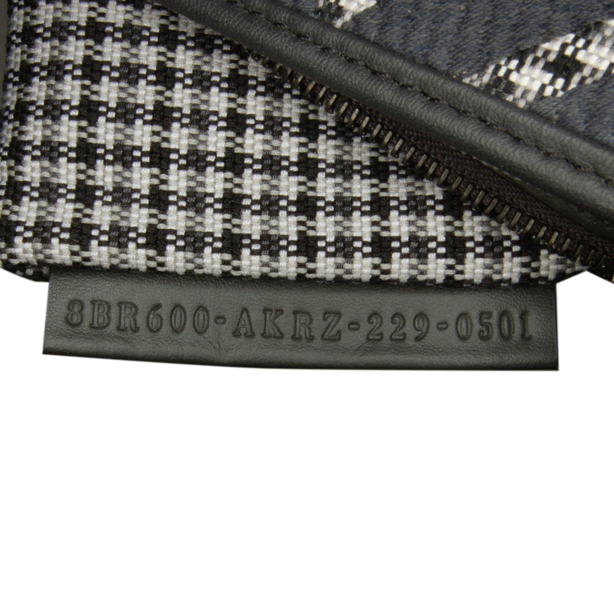 Fendi Baguette Grey Houndstooth Zucca Canvas