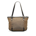 Tan Fendi Zucchino Tote Bag