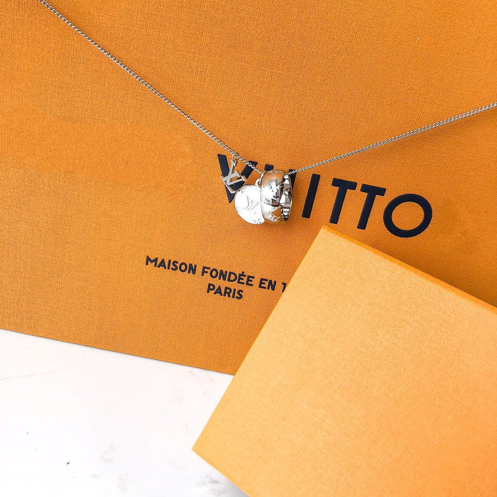 Louis Vuitton MONOGRAM PATTERN CHARMS NECKLACE