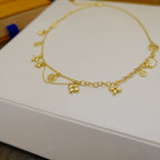 Louis Vuitton BLOOMING SUPPLE NECKLACE BRASS