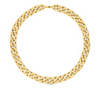 Louis Vuitton CHAIN LINKS MONOGRAM PATTERN NECKLACE GOLD-COLOR HARDWARE
