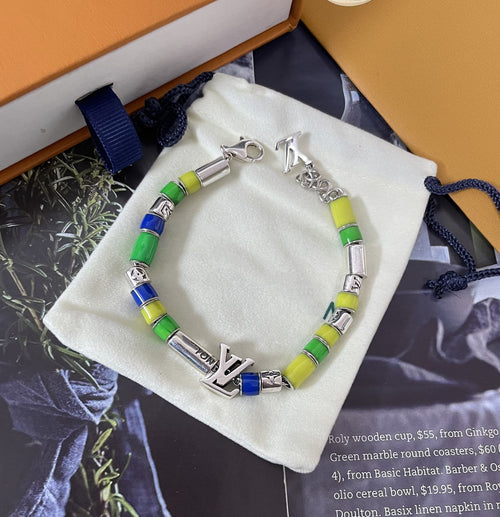 Louis Vuitton SUNRISE BEADED BRACELET MULTI-COLORED STERLING SILVER