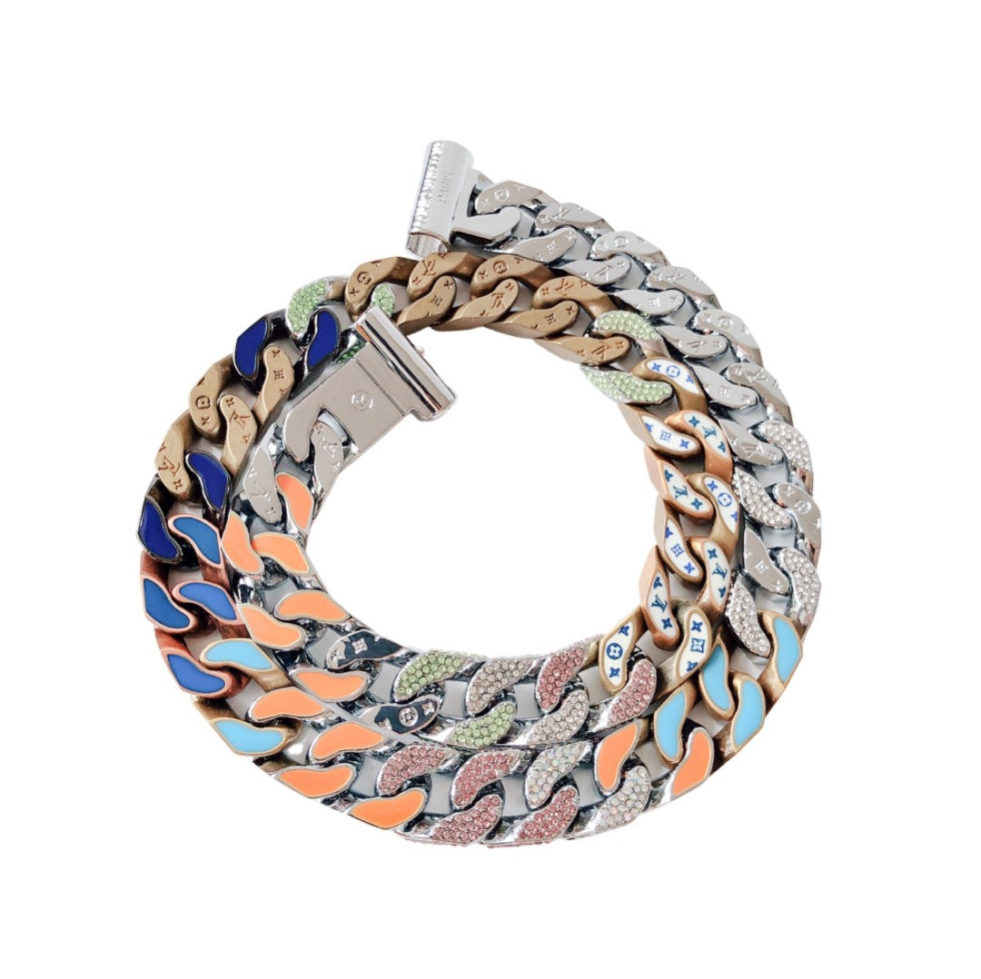 Louis Vuitton CHAIN LINKS PATCHES NECKLACE