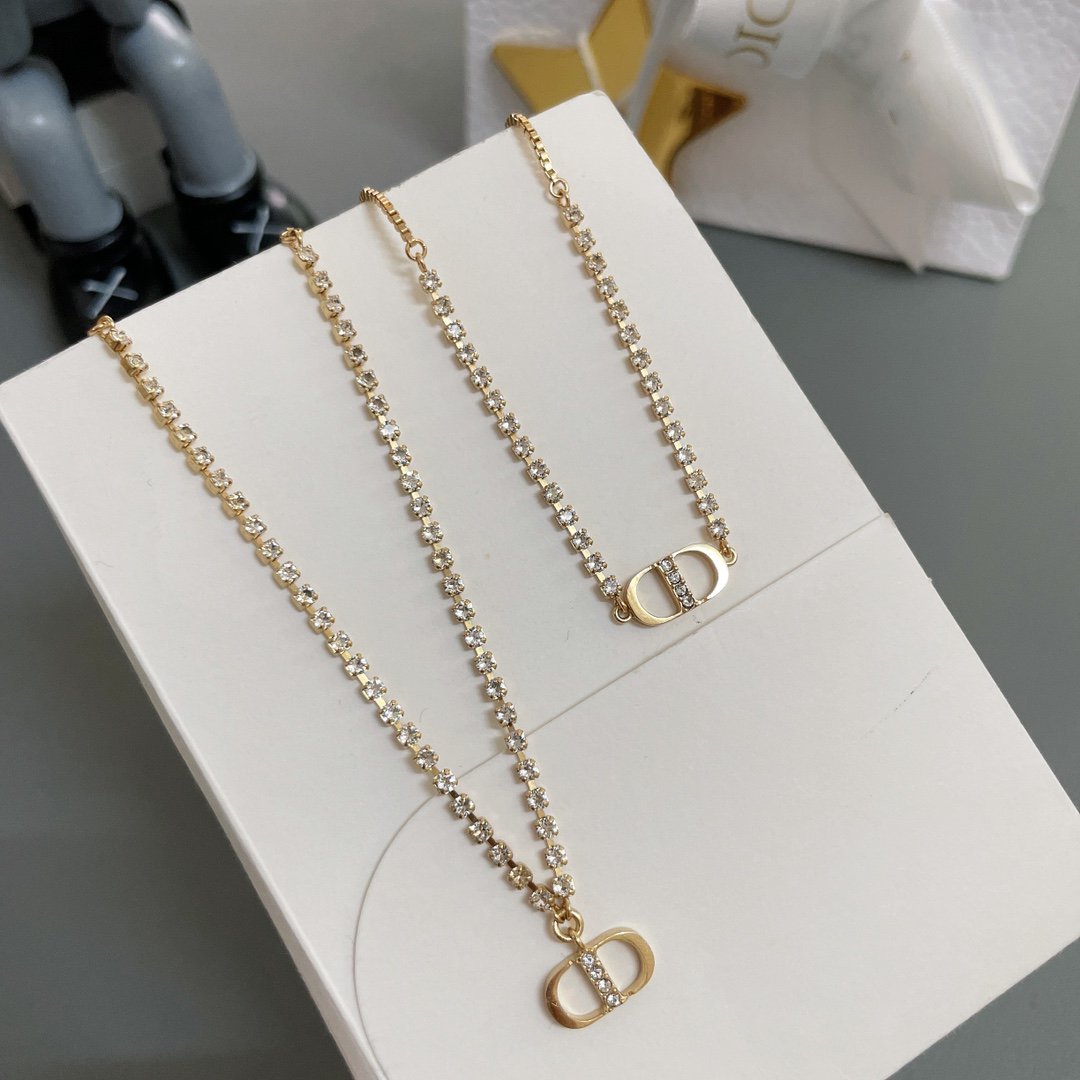DIOR CHAIN DIAMOND NECKLACE