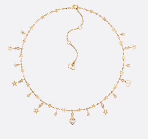 DIOR STAR LOVE NECKLACE WITH THE SAME MATERIAL