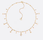DIOR STAR LOVE NECKLACE WITH THE SAME MATERIAL