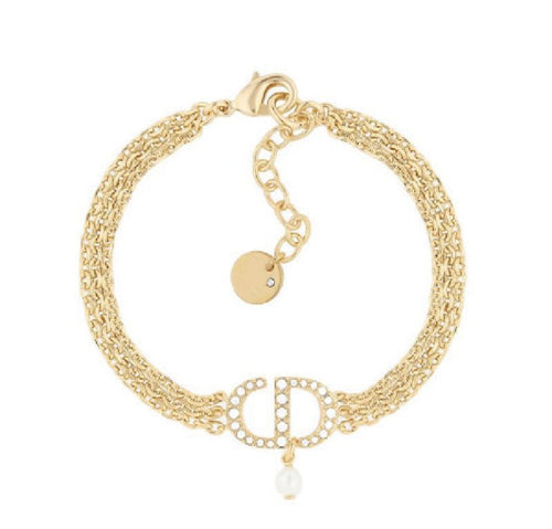 DIOR WOMEN 30 MONTAIGNE NECKLACE GOLD-FINISH METAL