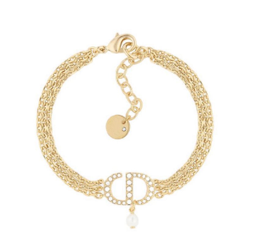 DIOR WOMEN 30 MONTAIGNE NECKLACE GOLD-FINISH METAL