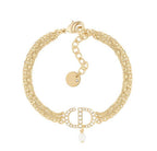 DIOR WOMEN 30 MONTAIGNE NECKLACE GOLD-FINISH METAL