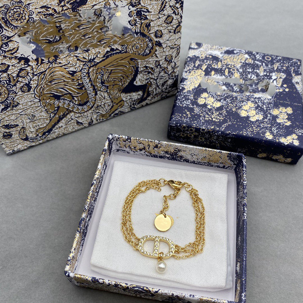 DIOR WOMEN 30 MONTAIGNE NECKLACE GOLD-FINISH METAL