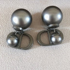 DIOR WOMEN'S DESIGNER BLACK EARRINGS