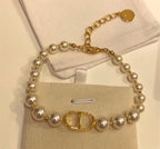 DIOR THE LETTER SIMPLE PEARL BRACELET