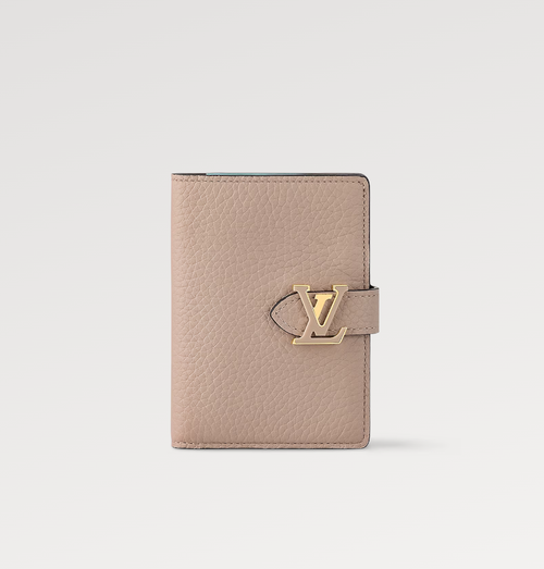 Louis Vuitton VERTICAL COMPACT WALLET GREY CAPUCINES