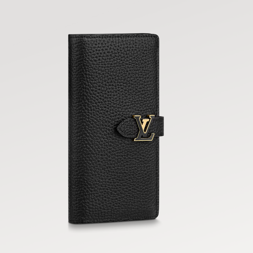 Louis Vuitton VERTICAL WALLET CAPUCINES BLACK