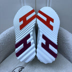Hermes Ladies Bouncing Mesh and Suede Goatskin Sneaker in White Sz 37