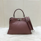 Fendi Medium Peekaboo Selleria Bag in Pink Leather and SHW