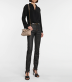 SAINT LAURENT Loulou Puffer Toy Leather Shoulder Bag