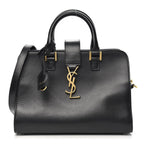 YVES Saint Laurent Leather Baby Monogram Cabas Bag