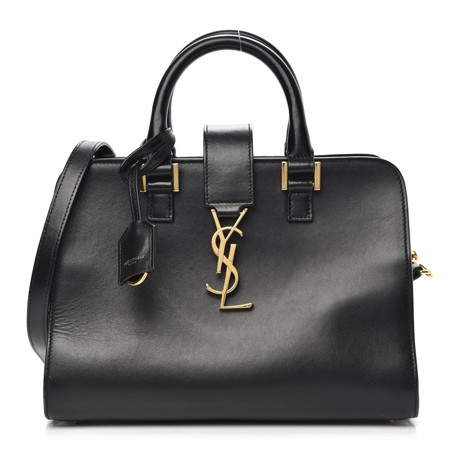 YVES Saint Laurent Leather Baby Monogram Cabas Bag