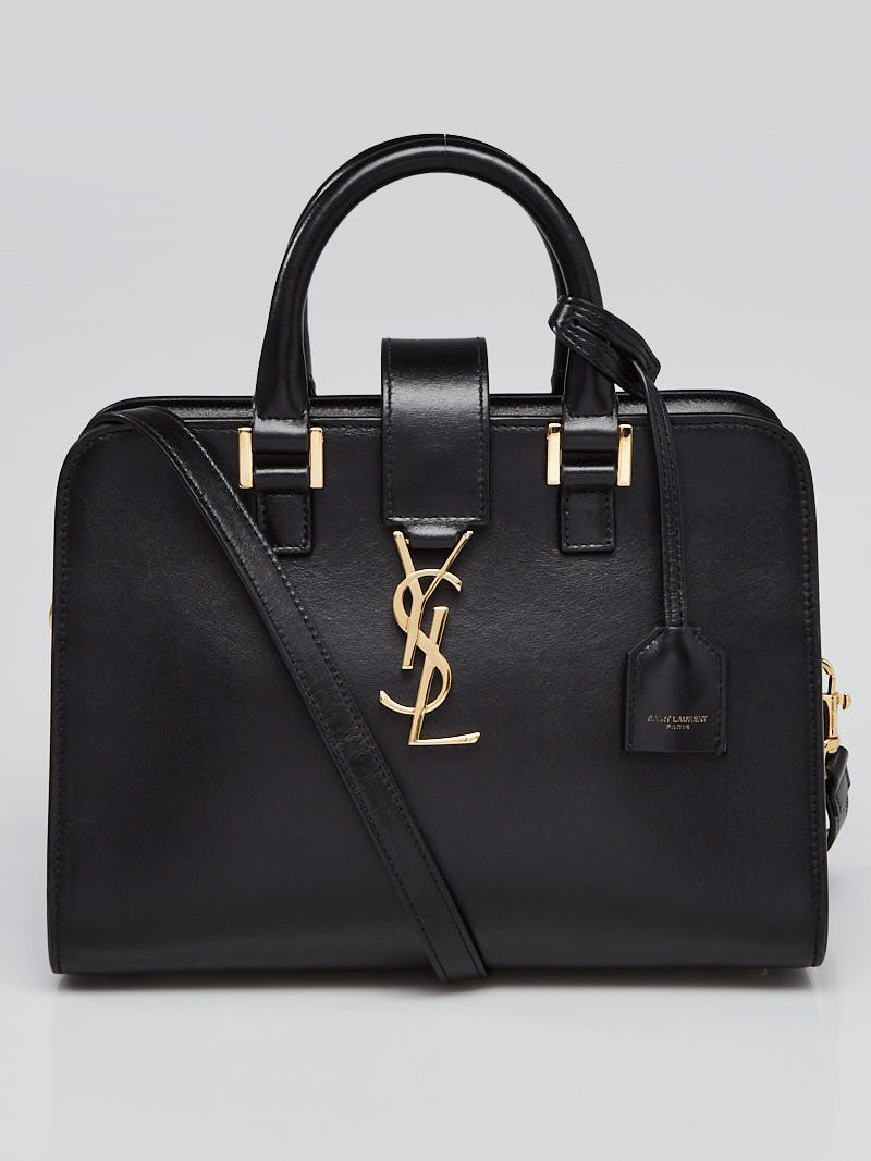 YVES Saint Laurent Leather Baby Monogram Cabas Bag