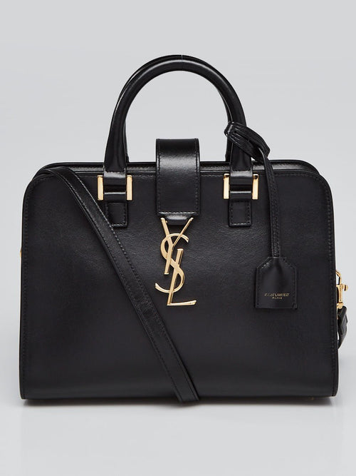 YVES Saint Laurent Leather Baby Monogram Cabas Bag