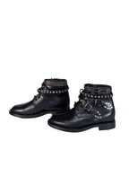 Yves Saint Laurent - Black Leather "Ranger" Short Studded Ankle Boot Sz 7