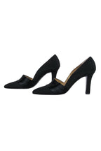 Yves Saint Laurent - Black Pointed Toe Pump w/ Pleated Detail Sz 7.5