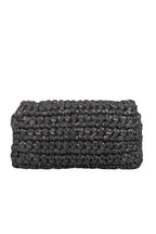 Yves Saint Laurent - Black Raffia Medium "Kate" Crossbody Bag