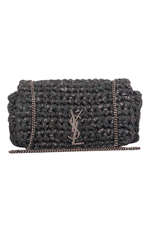 Yves Saint Laurent - Black Raffia Medium 