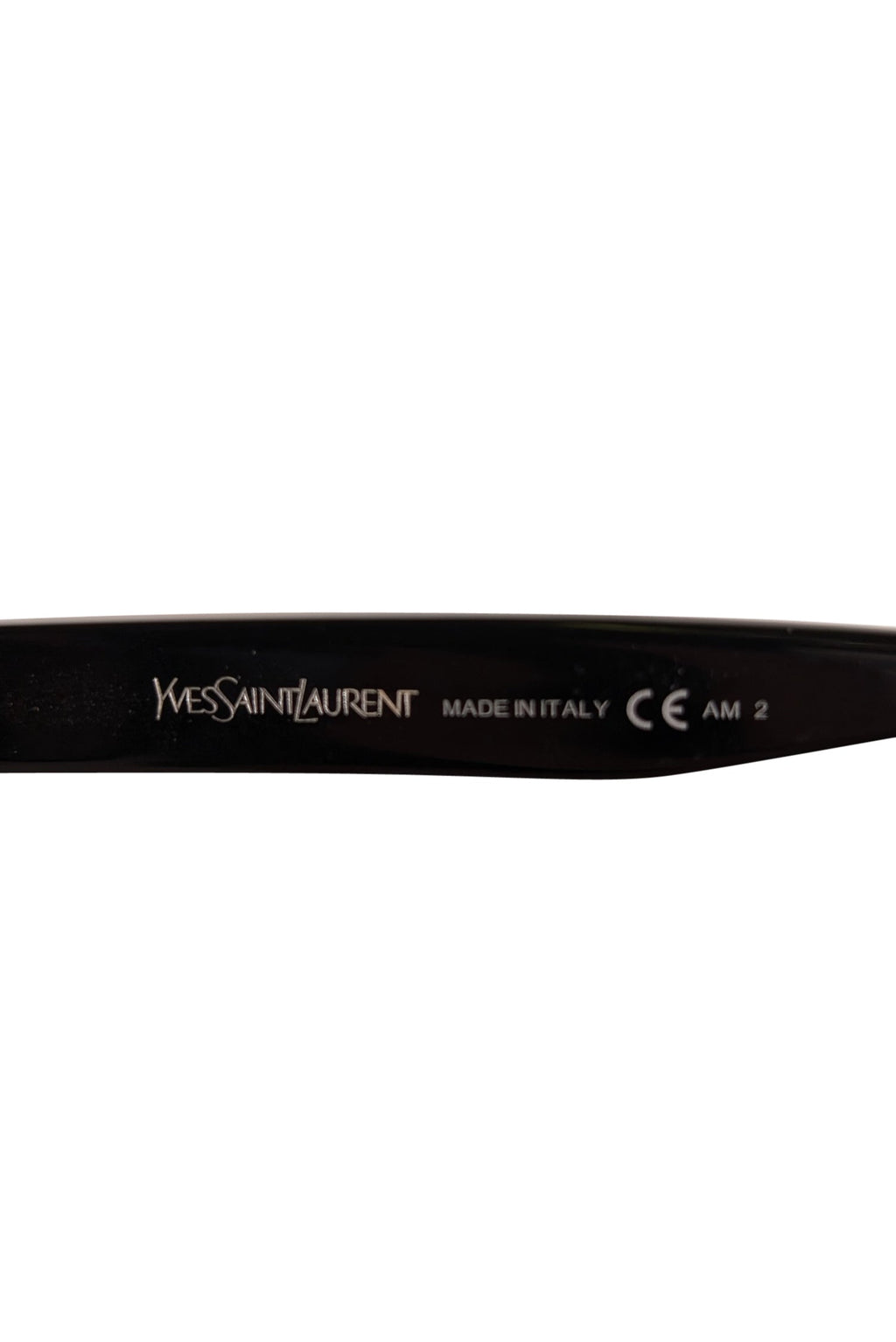 Yves Saint Laurent - Black Rounded Large Sunglasses