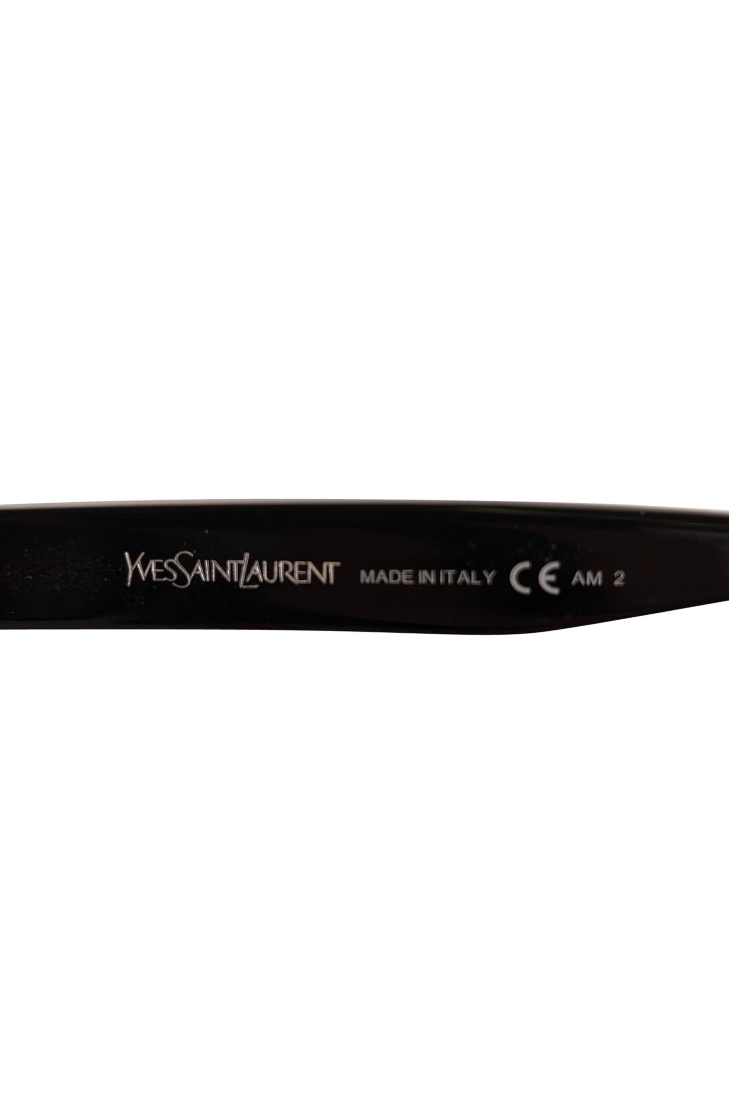 Yves Saint Laurent - Black Rounded Large Sunglasses