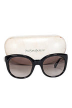Yves Saint Laurent - Black Rounded Large Sunglasses