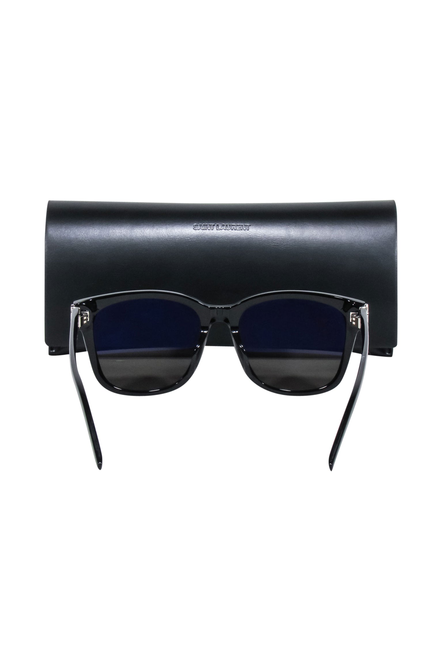 Yves Saint Laurent - Black Square Sunglasses w/ Logo Side Detail