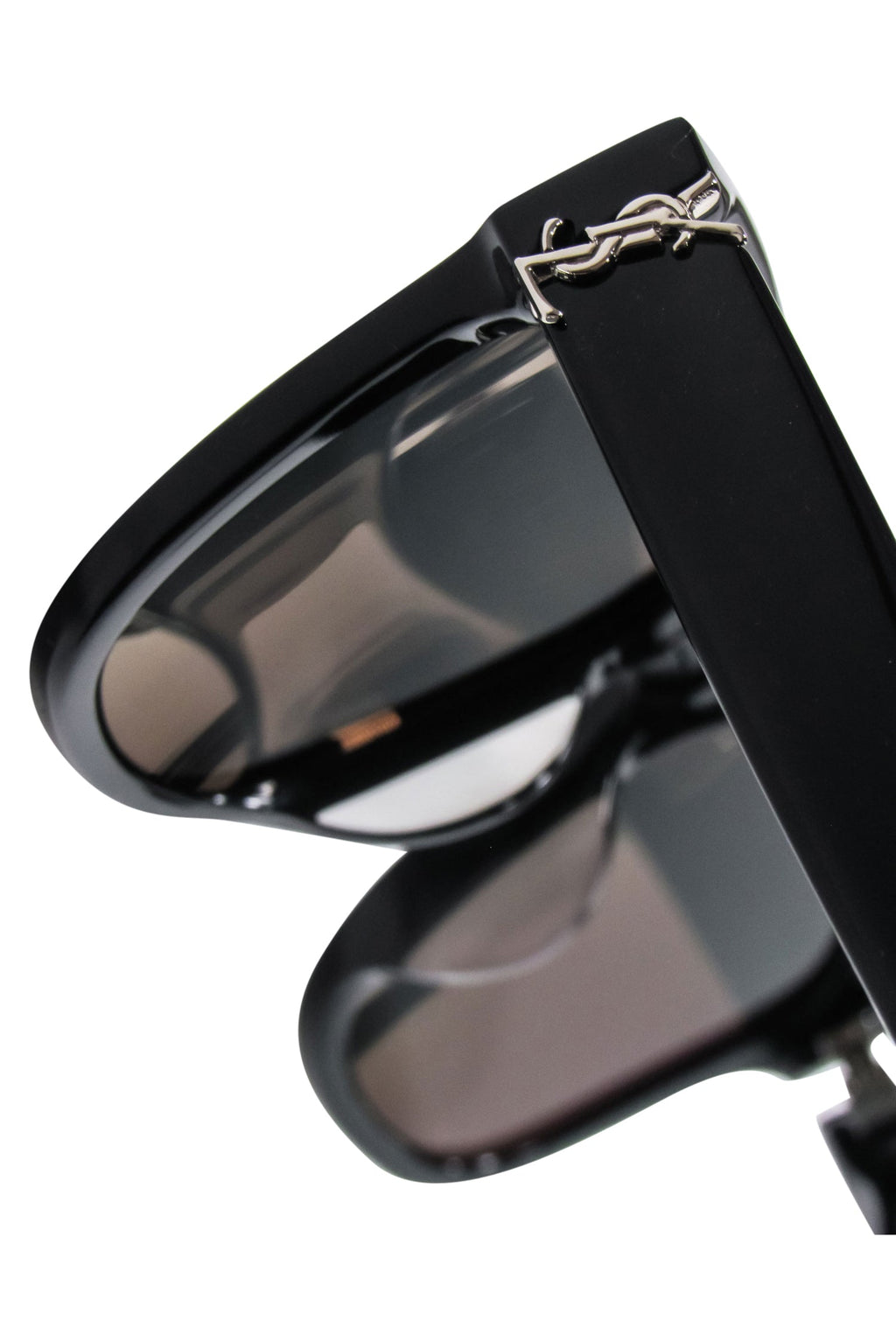 Yves Saint Laurent - Black Square Sunglasses w/ Logo Side Detail