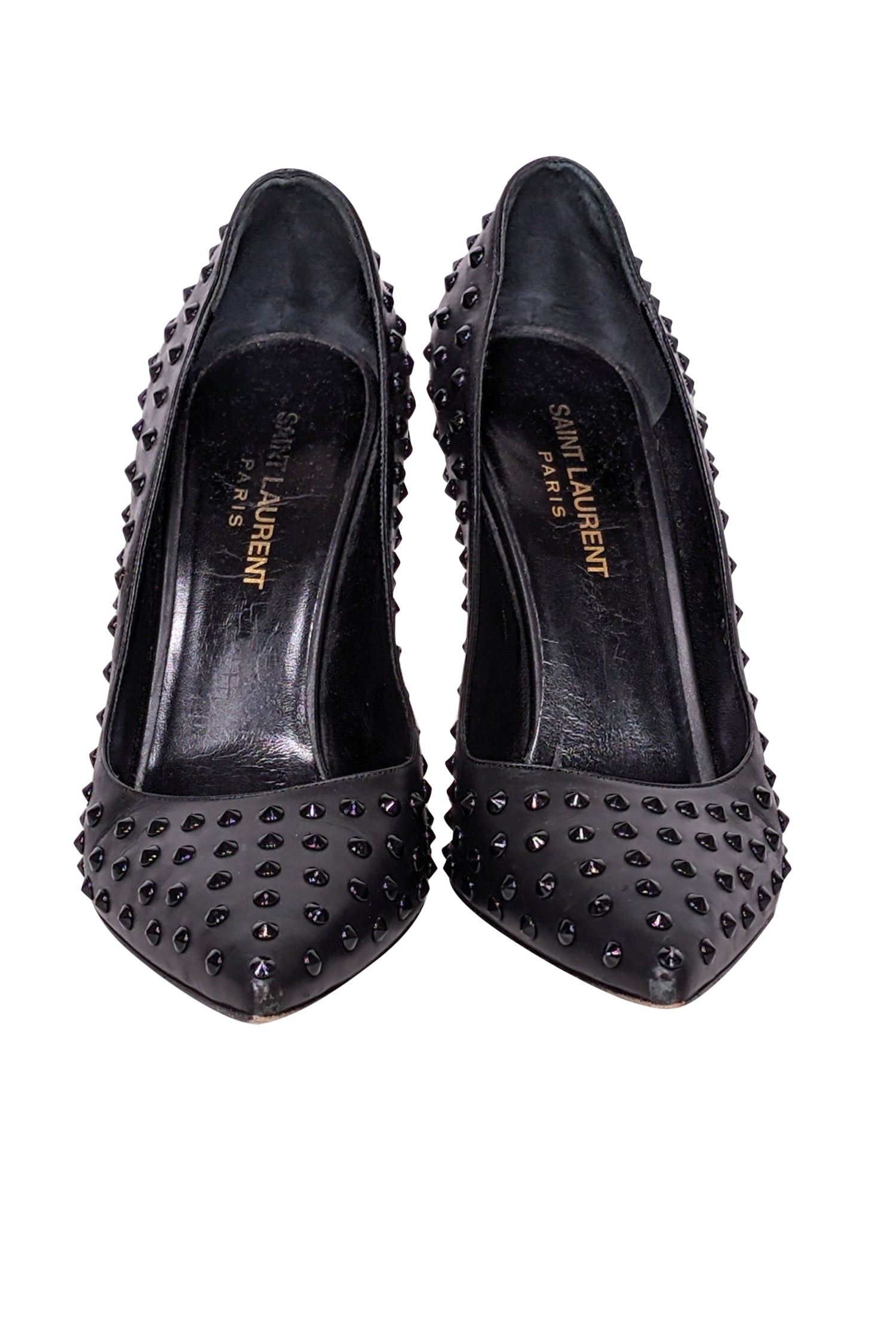 Yves Saint Laurent - Black Studded Basic Pumps Sz 8